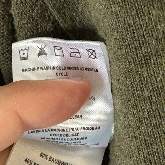 Lole Size XS Marnie Cardigan Deep Forest Green Cotton Blend Neutral - Picture 16 of 17